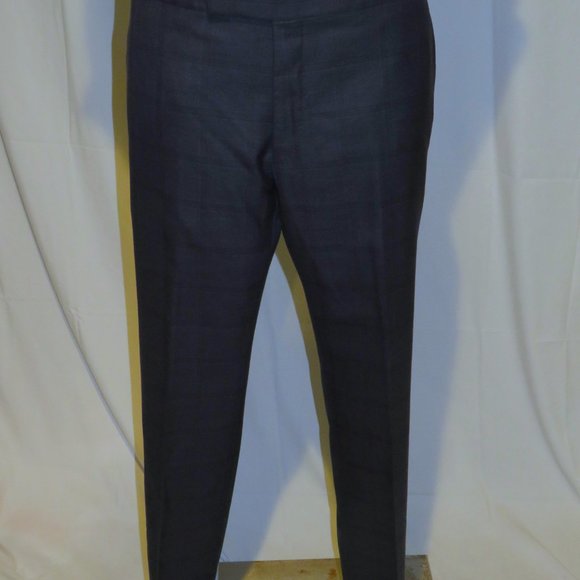 Tom Ford Blue Windowpane Plaid Current Two Button Suit 44R - Picture 13 of 16